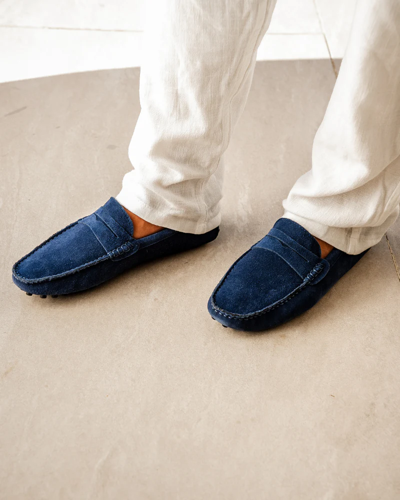 Suede Driver Loafers