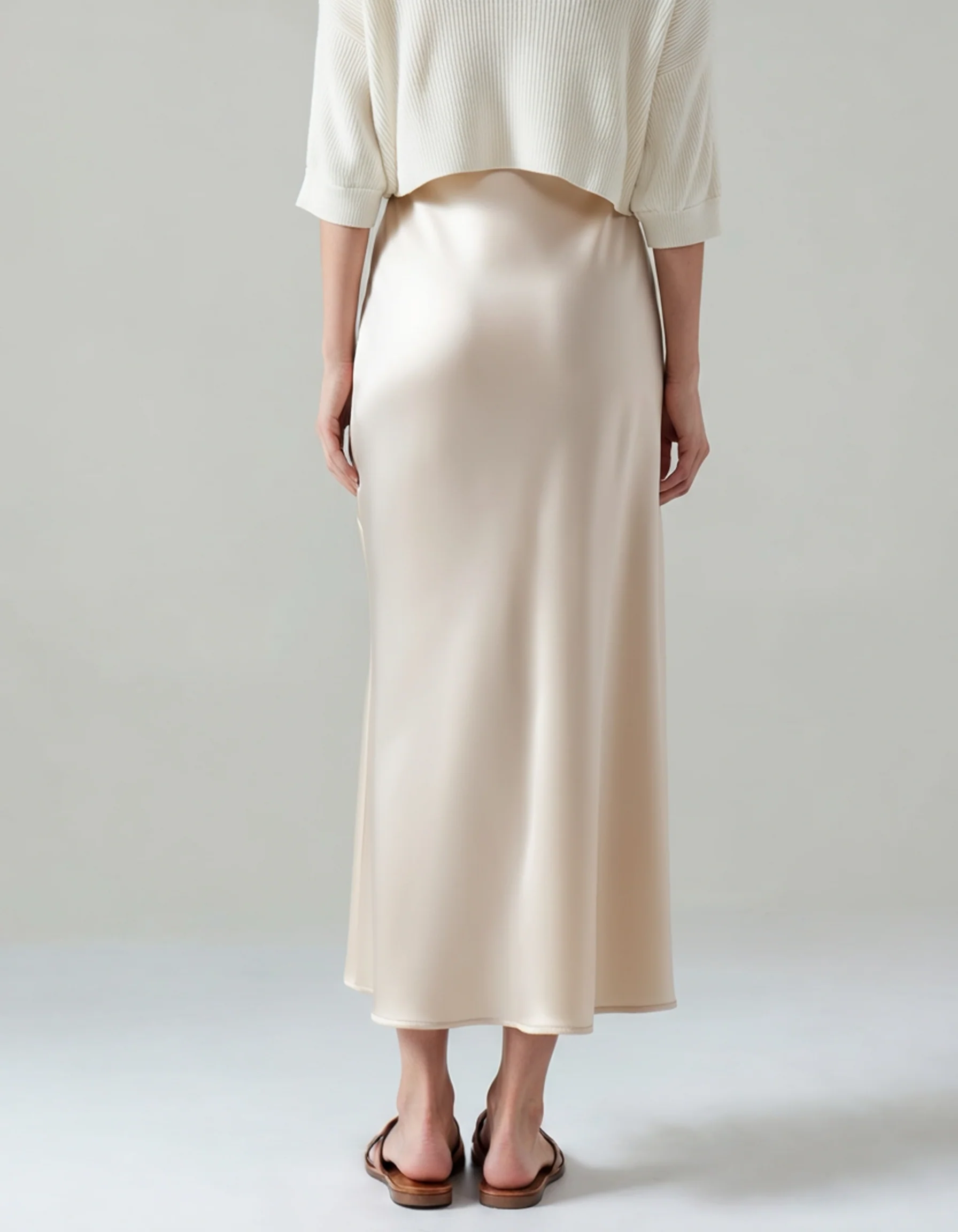 Old Money Silk Skirt